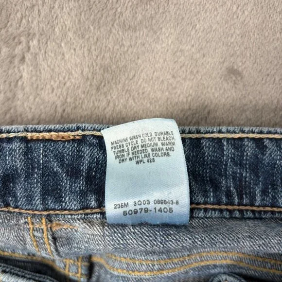 Levi’s Premium Riley Straight Jeans Women’s 29 Blue Mid Rise Minimalist Y2K - Picture 5 of 10